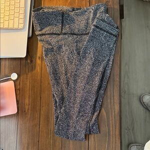 lululemon athletica Black and Gray Leggings